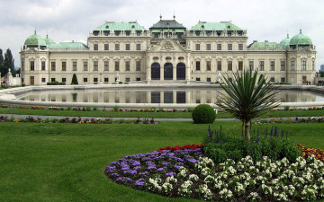 Картинка belvedere+palace города вена+ австрия belvedere palace
