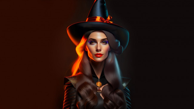 Обои картинки фото фэнтези, маги,  волшебники, нейросети, графика, нейроарт, ai, art, нейронные, сети, рисунки, нейро, искусство, ведьма