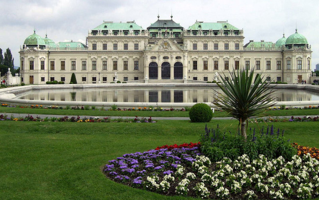 Обои картинки фото belvedere palace, города, вена , австрия, belvedere, palace