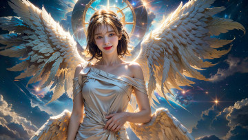 Картинка 3д+графика ангел+ angel нейросети графика нейроарт ai art нейронные сети рисунки нейро искусство нейрографика graphics neuroart neural networks drawings neuro neurography