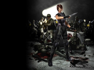 обоя видео игры, breakdown, девушка, униформа, нож, солдаты, оружие, кровь