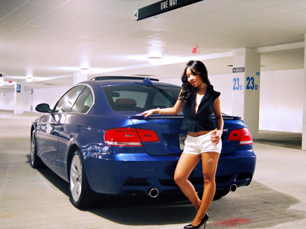 Обои картинки фото автомобили, авто, девушками