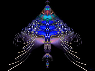 Картинка 3д графика fractal фракталы