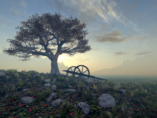 Картинка 3д графика nature landscape природа