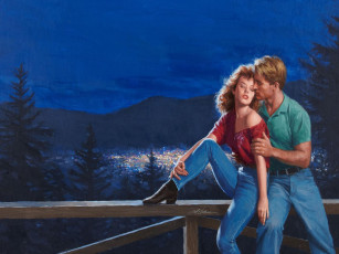 Картинка gil cohen рисованные вечер влюблённые