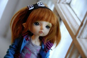 Картинка разное игрушки рыжеволосая эльф бант кукла