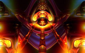 Картинка 3д графика fractal фракталы абстракции