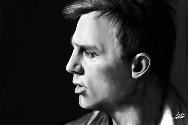 Обои картинки фото daniel, craig, рисованные, люди