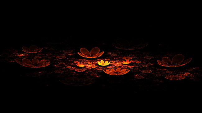 Обои картинки фото 3д, графика, flowers, цветы