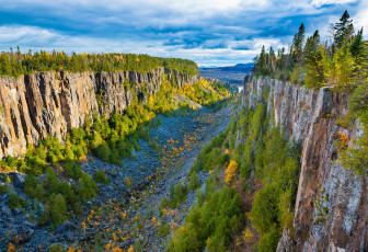 Картинка ouimet canyon ontario canada природа горы онтарио канада каньон скалы