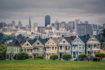 Картинка города сан франциско сша панорама домики