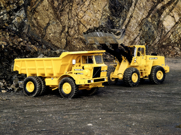 Обои картинки фото техника, строительная, volvo