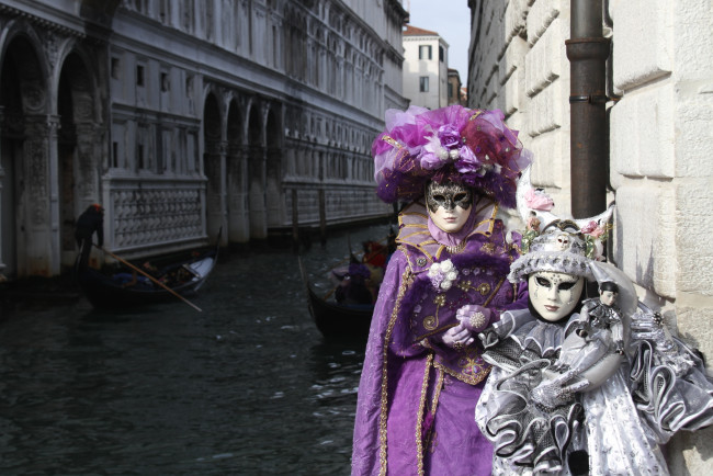 Обои картинки фото разное, маски, карнавальные, костюмы, венеция, карнавал