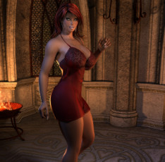 Картинка 3д+графика люди+ people взгляд девушка