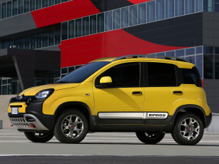 Картинка автомобили fiat 2014г желтый 319 cross panda