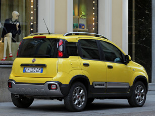 Картинка автомобили fiat panda 2014г 319 cross желтый