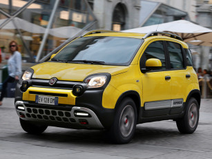 Картинка автомобили fiat желтый 2014г 319 cross panda