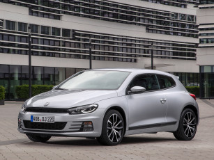 Картинка автомобили volkswagen scirocco серый 2014г