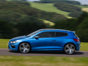 Картинка автомобили volkswagen синий 2014г scirocco r