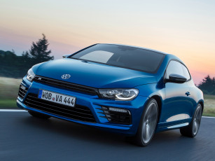 Картинка автомобили volkswagen синий 2014г scirocco r