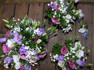 Картинка цветы букеты +композиции эустома