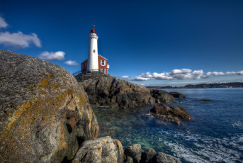 Картинка природа маяки скалы океан облака маяк