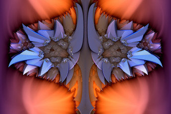 Картинка 3д+графика фракталы+ fractal узор фон цвета