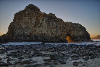 Картинка природа побережье арка скала берег