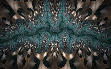 Картинка 3д+графика фракталы+ fractal цвета фон узор