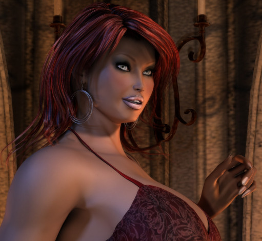 Обои картинки фото 3д графика, люди , people, девушка, взгляд