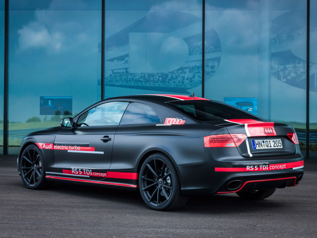 Обои картинки фото автомобили, audi, rs, 5, tdi, темный, 2014г, concept