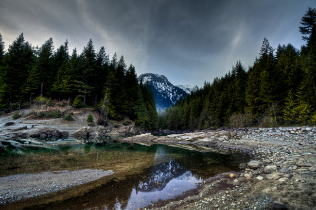 Обои картинки фото природа, реки, озера, река, горы, лес