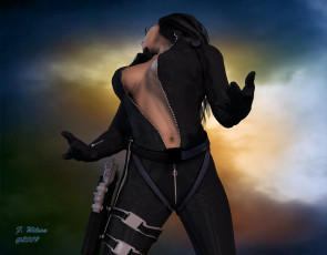 Картинка 3д+графика люди+ people взгляд фон девушка