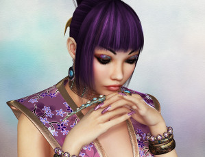 Картинка 3д+графика люди+ people фон взгляд девушка