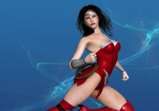 Картинка 3д+графика люди+ people узор фон взгляд девушка