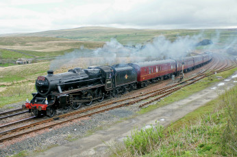 Картинка техника паровозы паровоз рельсы дорога железная