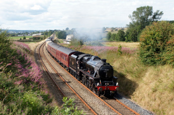 Картинка техника паровозы паровоз рельсы дорога железная