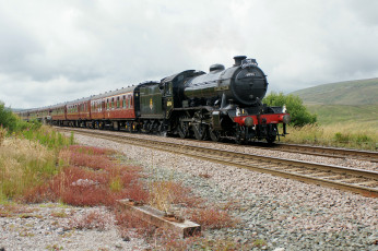 Картинка техника паровозы рельсы паровоз дорога железная