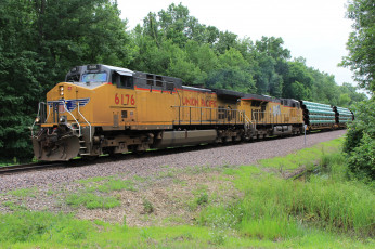 Картинка техника поезда локомотив рельсы состав дорога железная