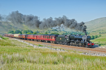 Картинка техника паровозы паровоз железная дорога рельсы