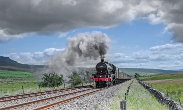 Картинка техника паровозы железная дорога рельсы паровоз