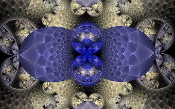 Картинка 3д+графика фракталы+ fractal цвета фон узор