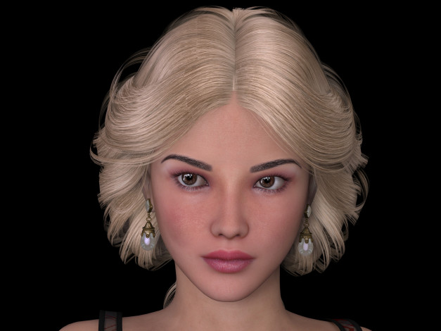 Обои картинки фото 3д графика, портрет , portraits, фон, взгляд, девушка