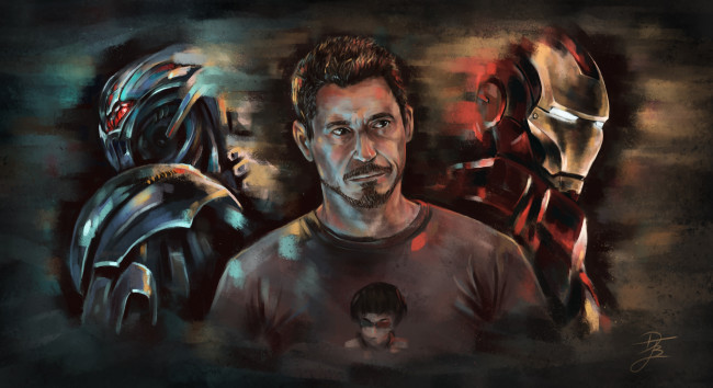 Обои картинки фото рисованное, кино, мужчина, костюмы, роботы, железный, человек, тони, старк