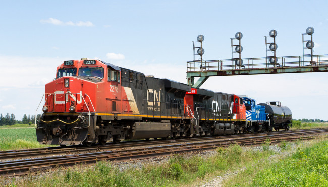 Обои картинки фото техника, поезда, локомотив, рельсы, состав, железная, дорога