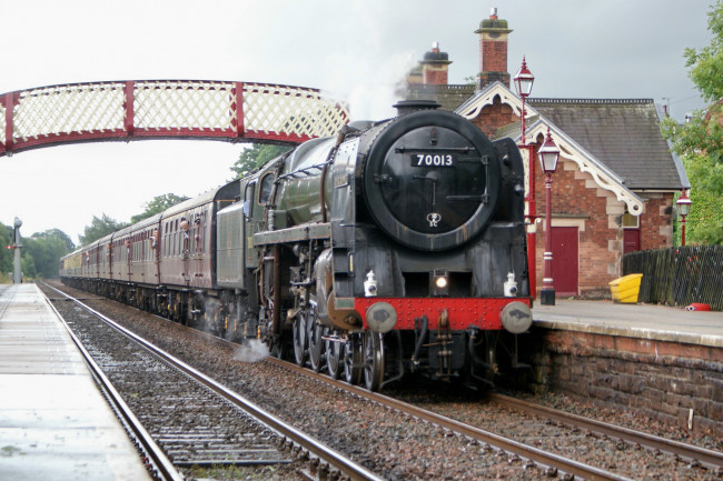 Обои картинки фото техника, паровозы, рельсы, дорога, железная, паровоз