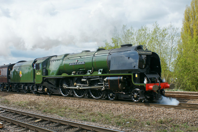 Обои картинки фото техника, паровозы, паровоз, рельсы, дорога, железная