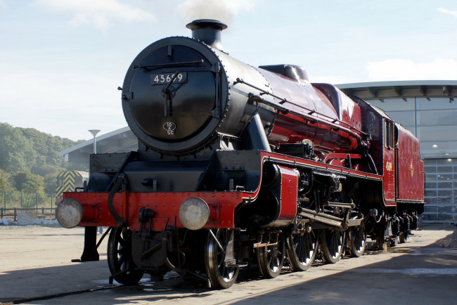 Обои картинки фото техника, паровозы, рельсы, дорога, железная, паровоз