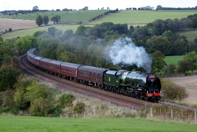 Обои картинки фото техника, паровозы, рельсы, дорога, железная, паровоз