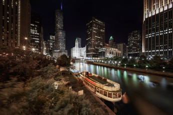 Картинка chicago города Чикаго+ сша огни ночь